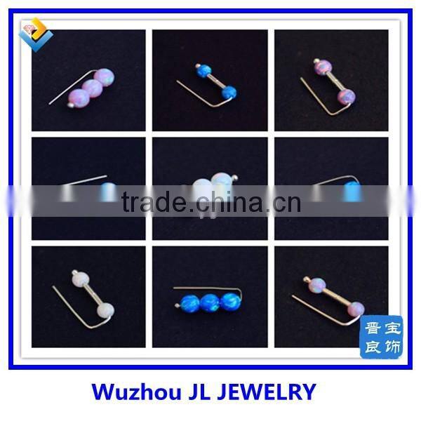 wholesale s925 sterling silver pave stone moon and star earrings