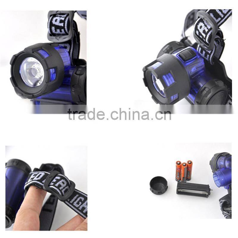Professional high power aluminium head torch/head light for fishing hunting