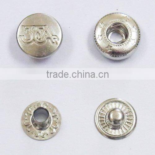 eco_friendly metal Brass snap button for jacket