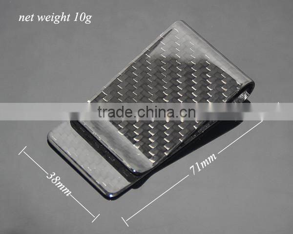 Box Packing Up-market Promotional Wholesale 100% Carbon Fiber Money Clip