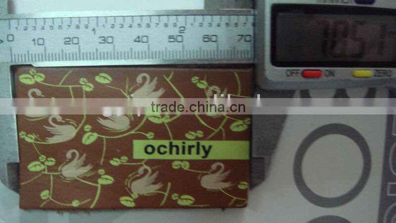 decorative printed leather patch for jeans jacket