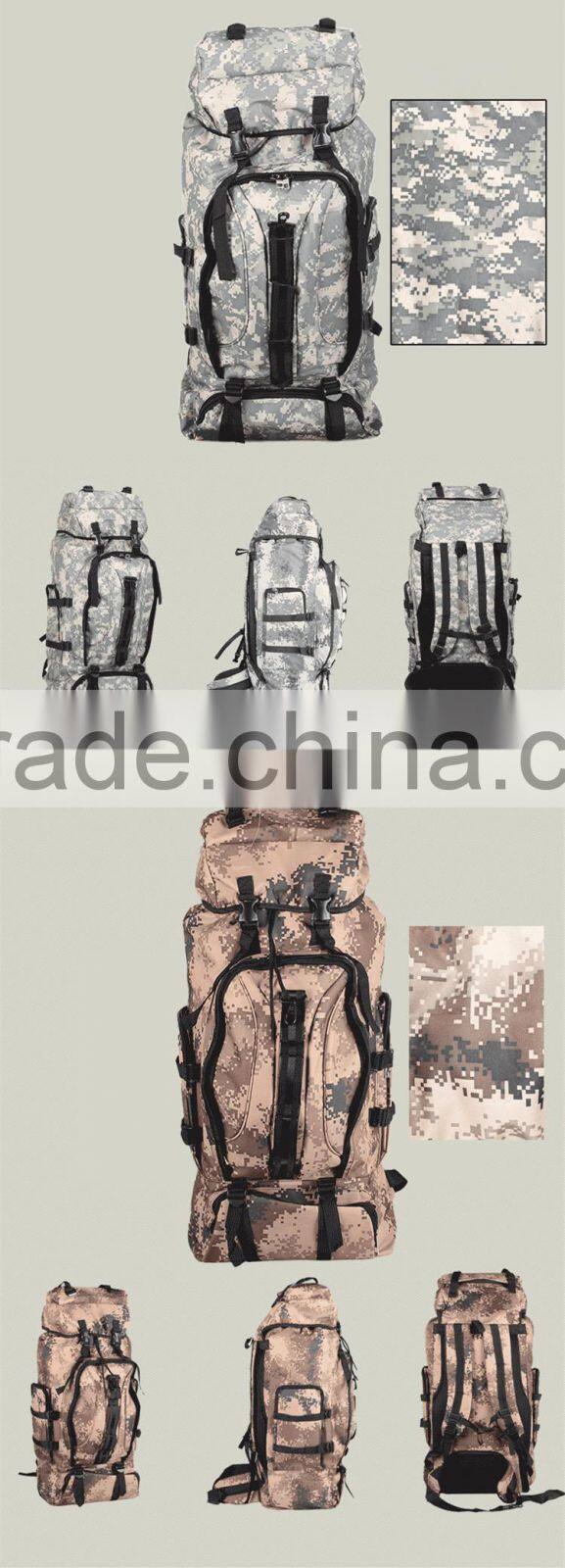 Outdoor large waterproof sport camouflage backpacks tactical