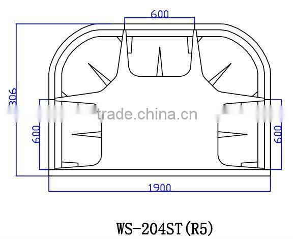 2013 steam shower cabin WS-204ST(R5) for 5 person