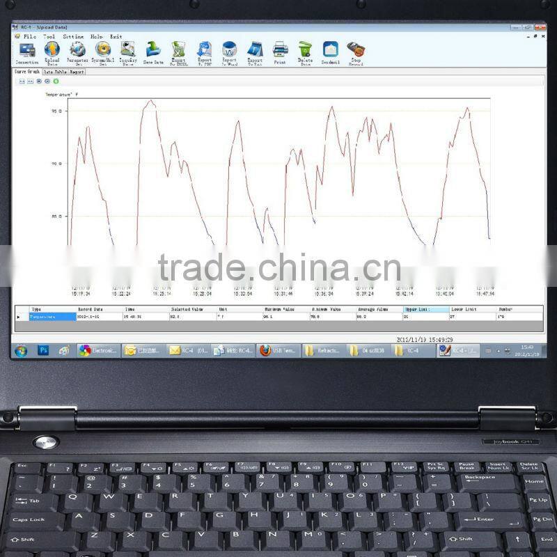 USB Internal External Sensor Temperature Data logger Datalogger Temp Recorder