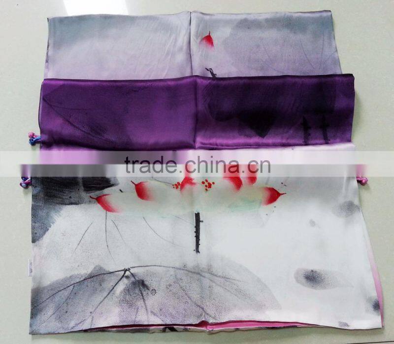 scarfs pashmina with digital printing on double layer silk