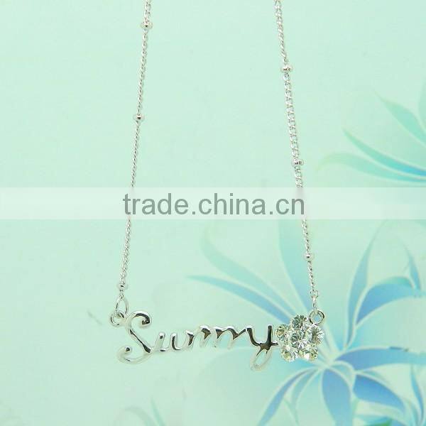 fashion metal necklace cross keychain