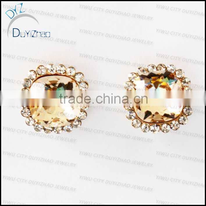 pink gemstone stud earrings