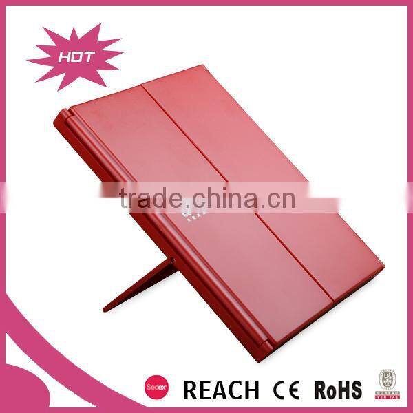 vanity girl hollywood three sides led lighted makeup mirror