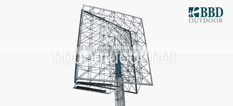 Steel structure stable highway billboard design structure