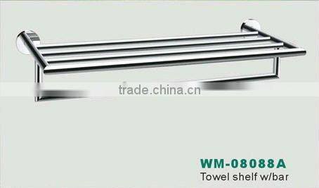 brass bathroom accessories towel shelf robe hook toilet brush