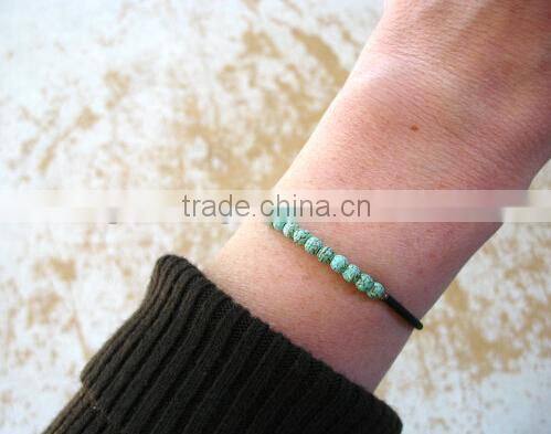 Turquoise Bracelet, Turquoise Stone Cuff Bounce Back Bracelet, Handmade Turquoise Jewelry