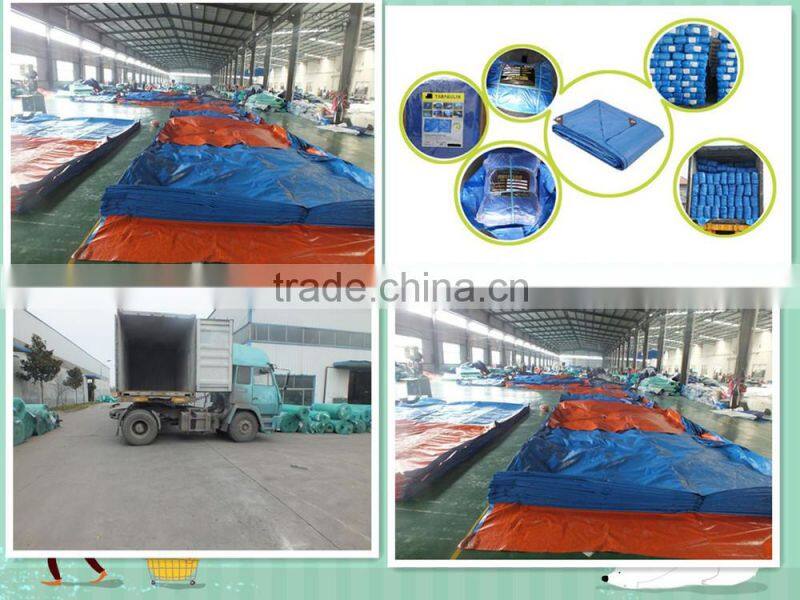pe tarpaulin roll high density polyethylene leno woven fabric high tensible strong two side lamination striped hem pp rope china