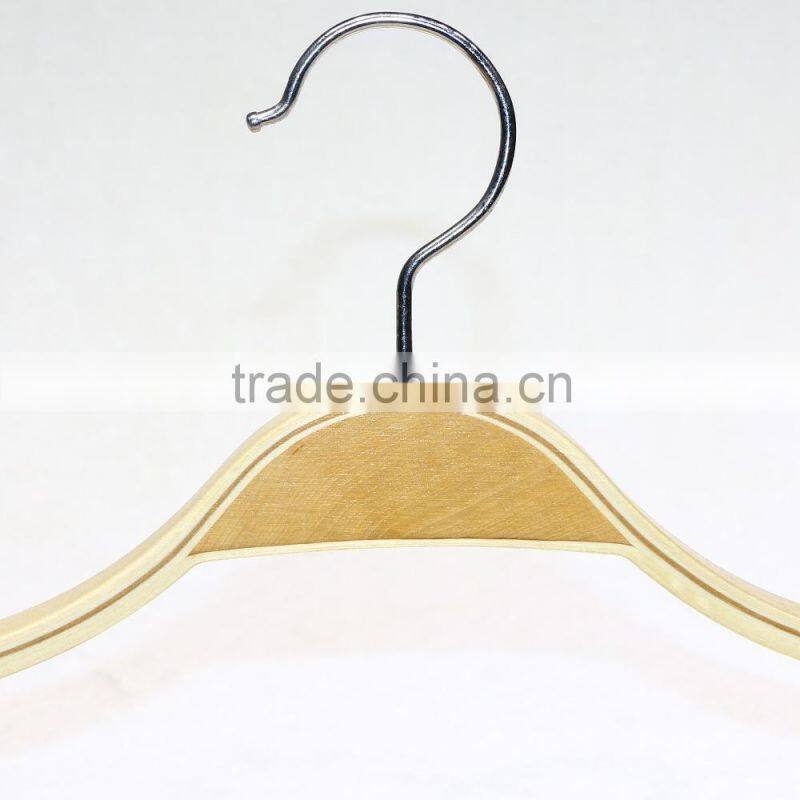 Wholesale fashionable wooden hanger for garment