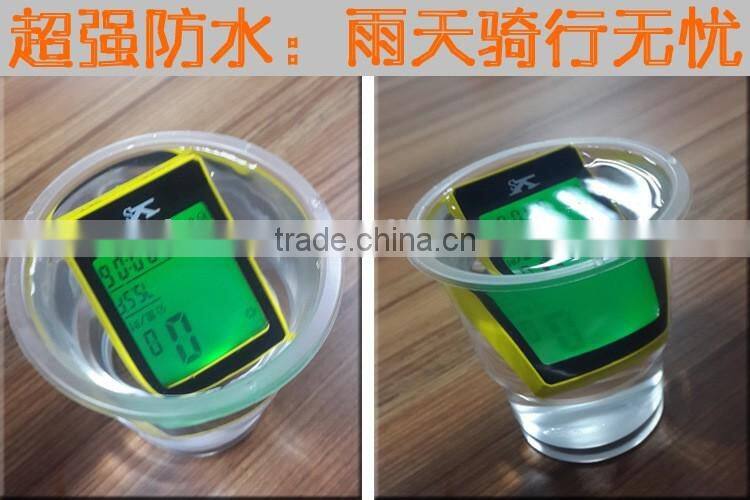 Touch screen to full screen backlight bicycle computer speedmeter