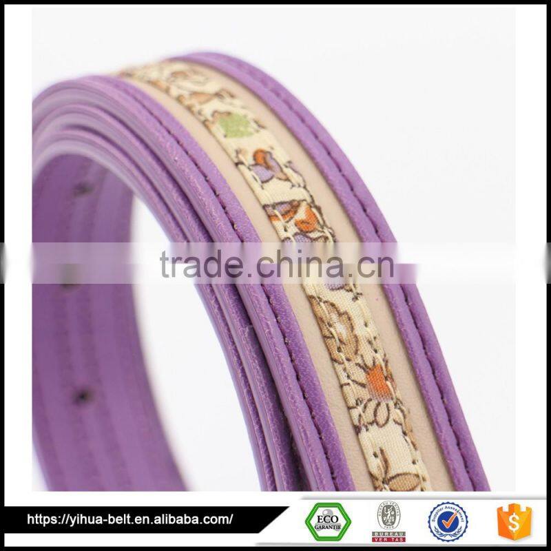 Durable Customized women slimming belt brand waist pu belt