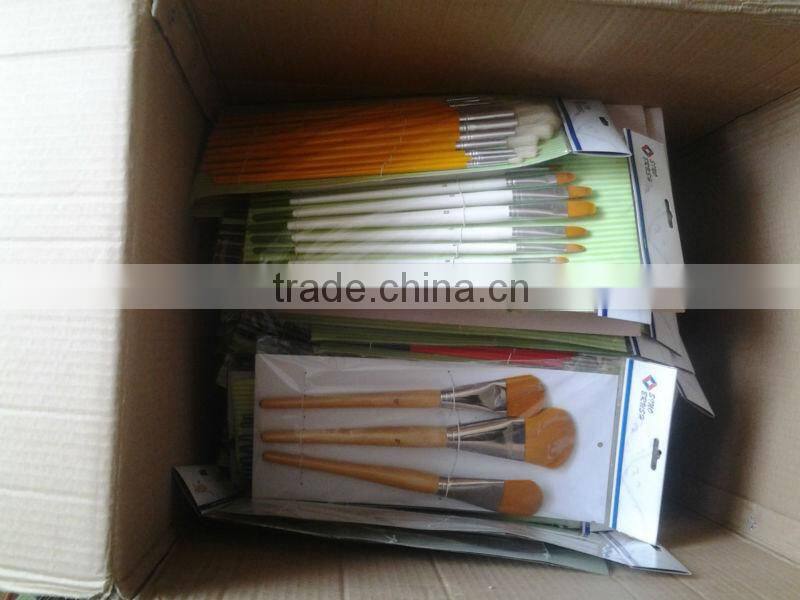 artist plastic bottle packing natural hair makeup brush set