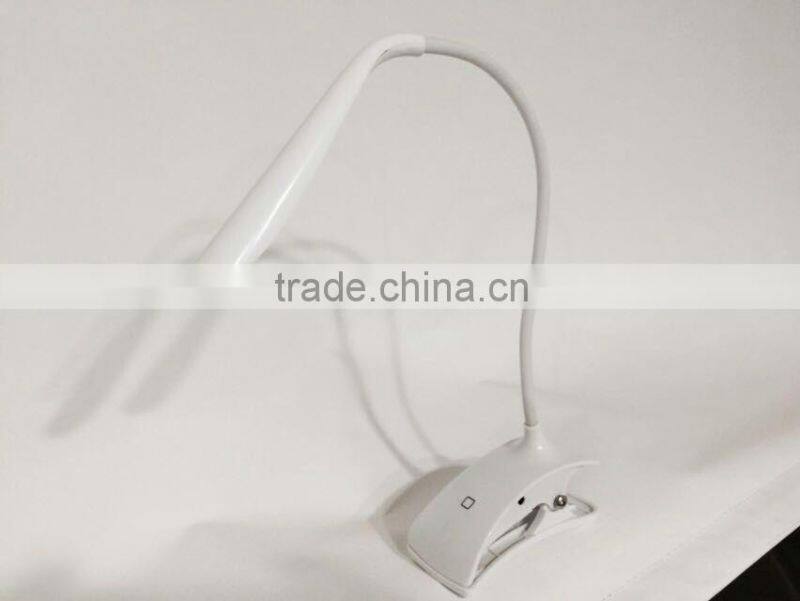 Made in China shadeless table lamps flexible bed reading light