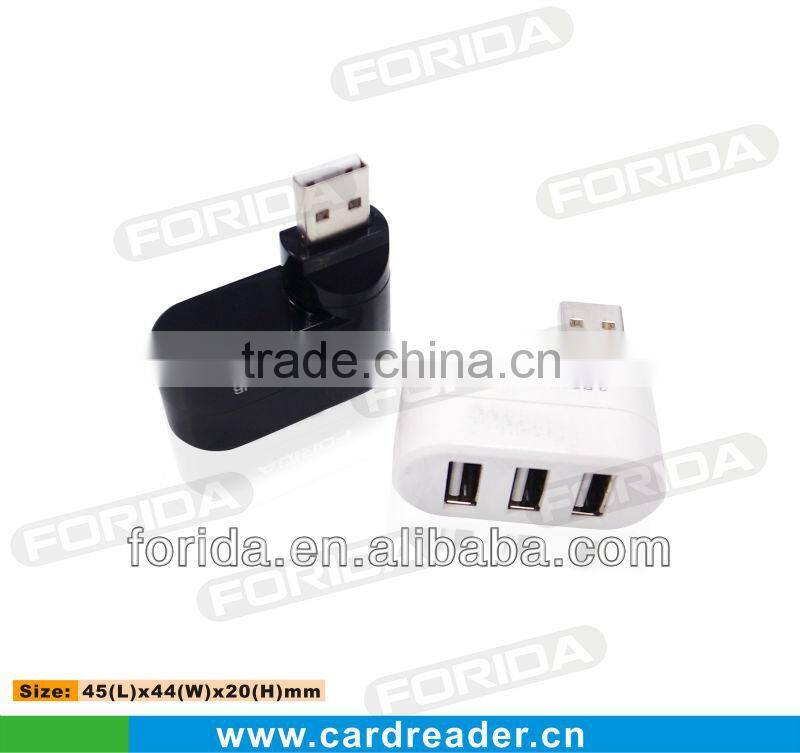 Rotable style usb 3 port hub for android tablet pc