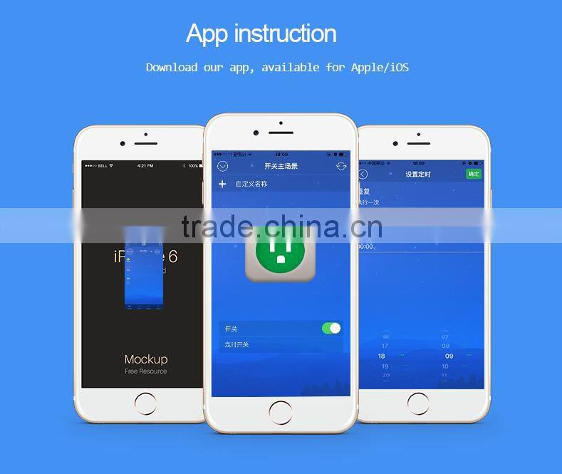 iOS Android phone Free App control Smart wifi socket plug