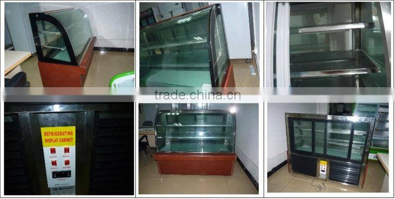 upright arc shape cake showcase cooler bakery cooler 2-8 degrees