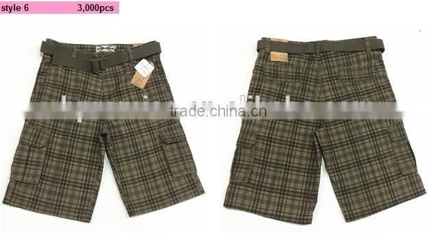 Men's belted cargo shorts