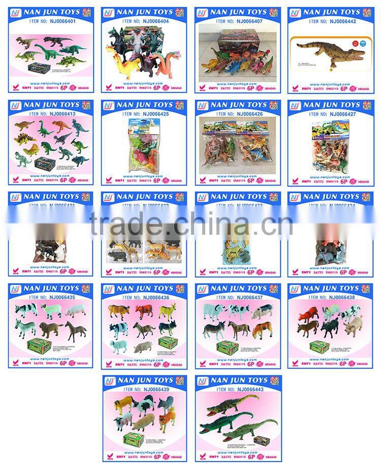 funny cheap mini plastic toy animal for kids
