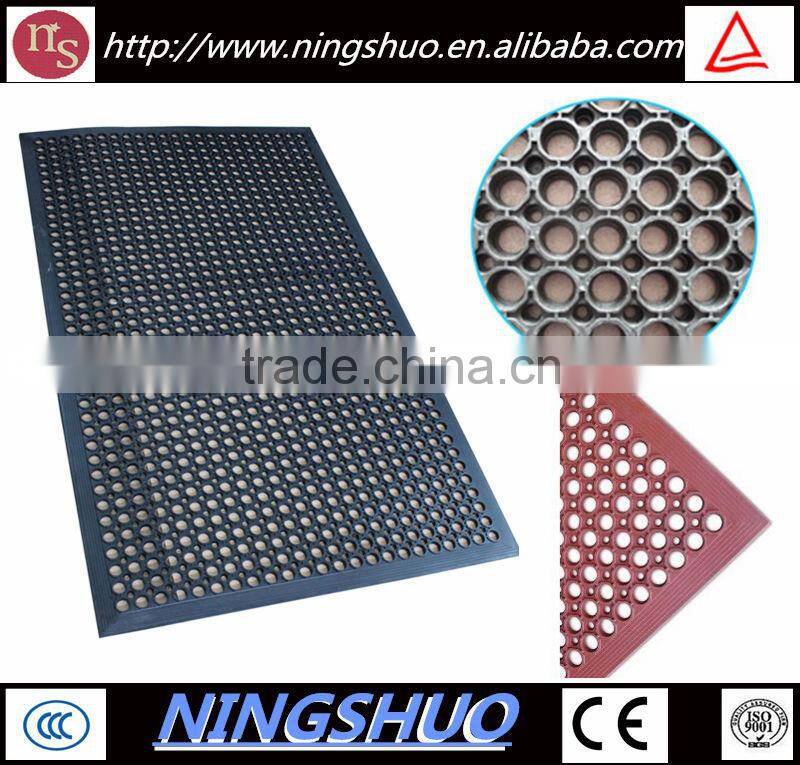 China factory of easy installation non toxic anti slip kitchen rubber mat