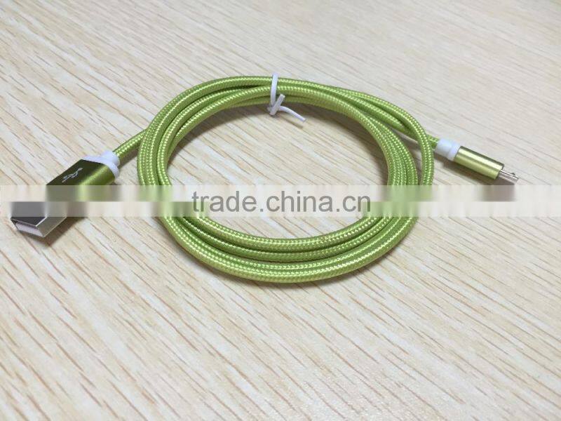 USB 2.0 A Type Male to Micro usb 2.0 Male Data Charging Cable Green Color