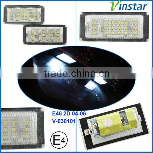 Promotion Price New LED license plate light for B.M.W Mini for Cooper R50 R52 R53 with CE ROHS E4