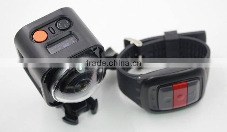 360 Degrees 1200mAh battery full HD wifi sports video cam