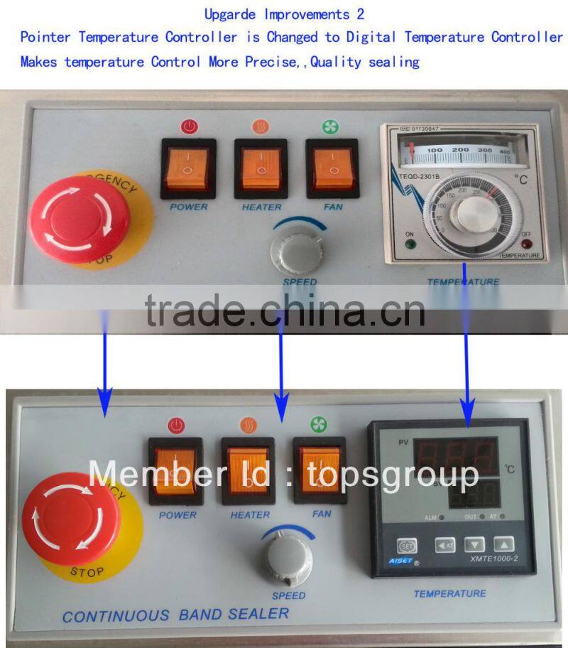 Hot selling Continuous Plastic bag sealing machine Shanghai Price