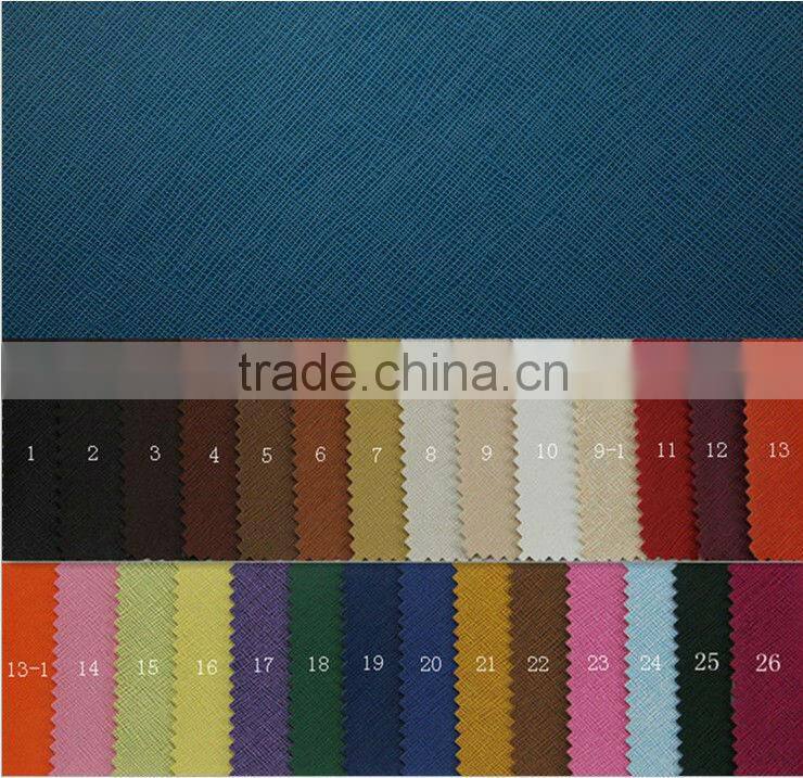 Artificial PVC cross pattern /Toothpick grain leather for shoese ,bag ,handbag....
