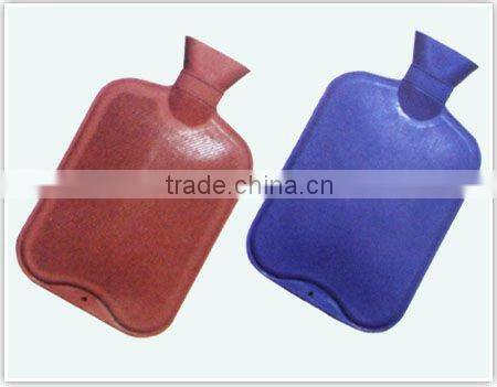 red rubber ribbed hot water bottle wholesale