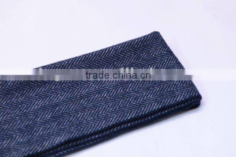 HERRINGBONE WOOLEN FABRIC SCARF
