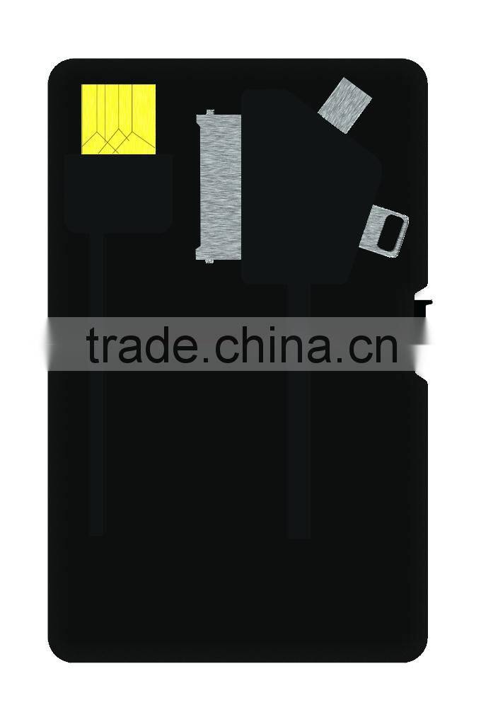 3 In 1 Micro USB 30 Pin 8 Pin Ultra Thin 480mAh Card Battery Charger For Mobile Phone