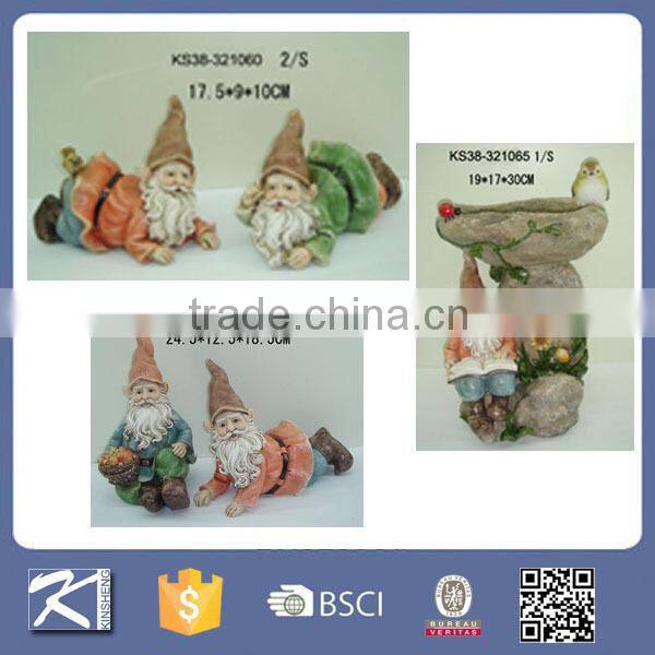Funny resin elf outdoor decoration