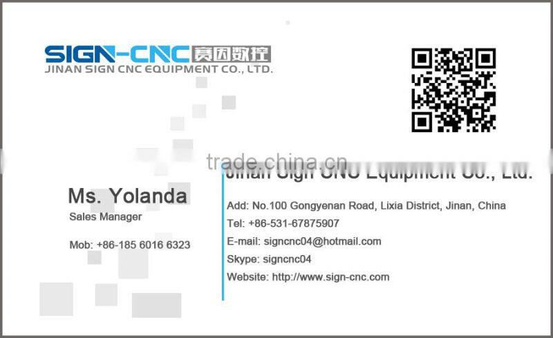 Jinan China hot sale CO2 laser machine for sign making machine