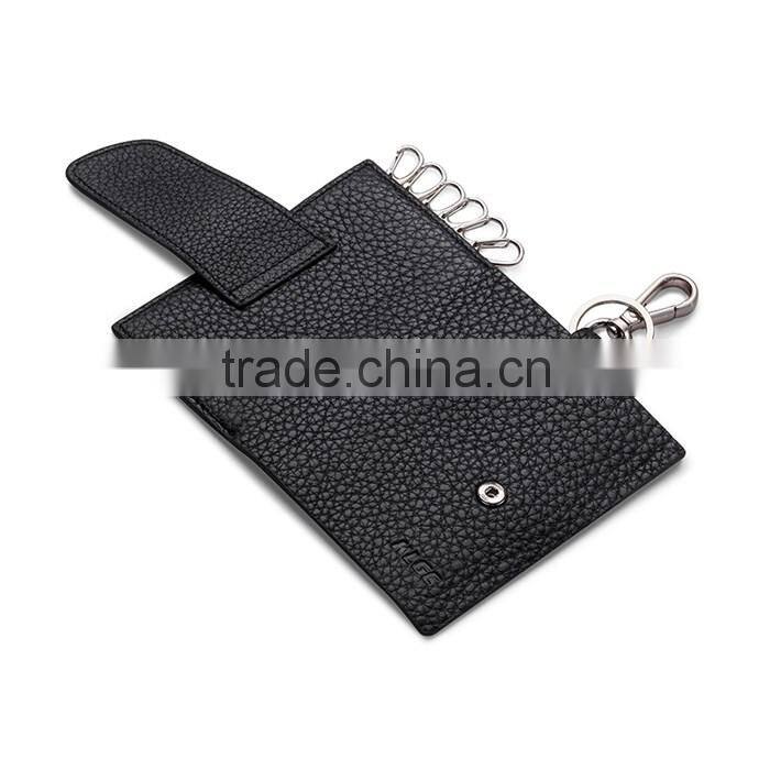 MOQ 1 PCS Genuine leather key wallet