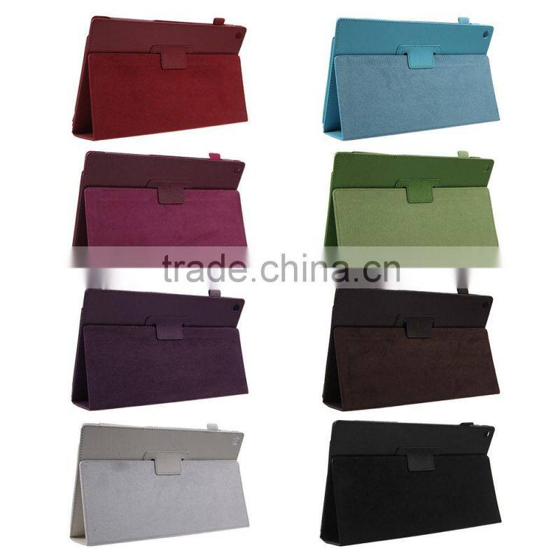 Folio Magnetic Flip Stand Leather Case For Sony Xperia Z2 Tablet 10.1"
