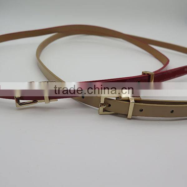 Simple skinny belt for jeans and dress