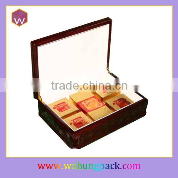 High glossy tea box wood decorative tea boxes for sale