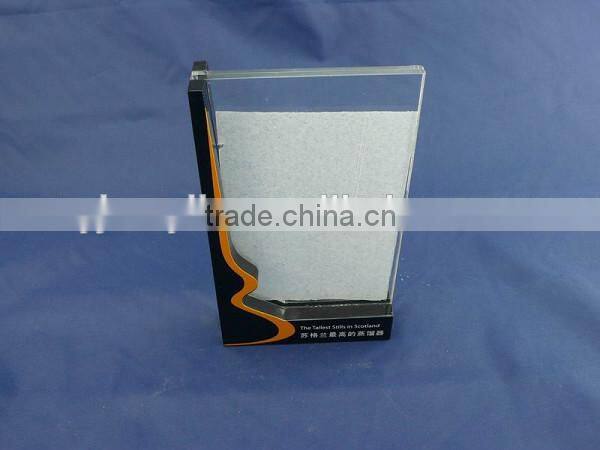 2015 new design elegant acrylic menu displayer