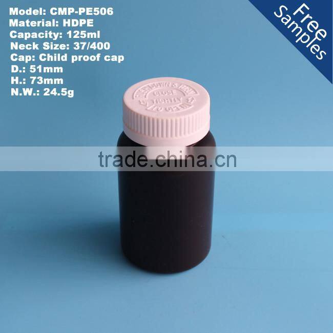 125ml 125cc Plastic Medicine Bottle