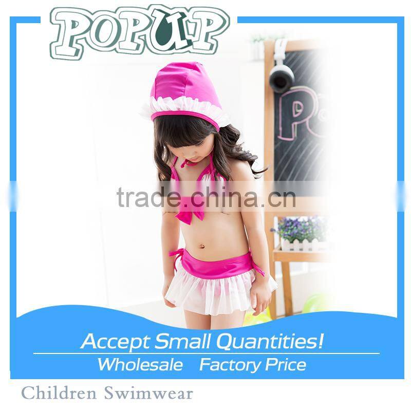 Pink Ruffle Printed swimwear for kids