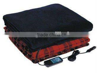 100% Polyester Car Safe Thermostat Electric Protable Heated Blanket