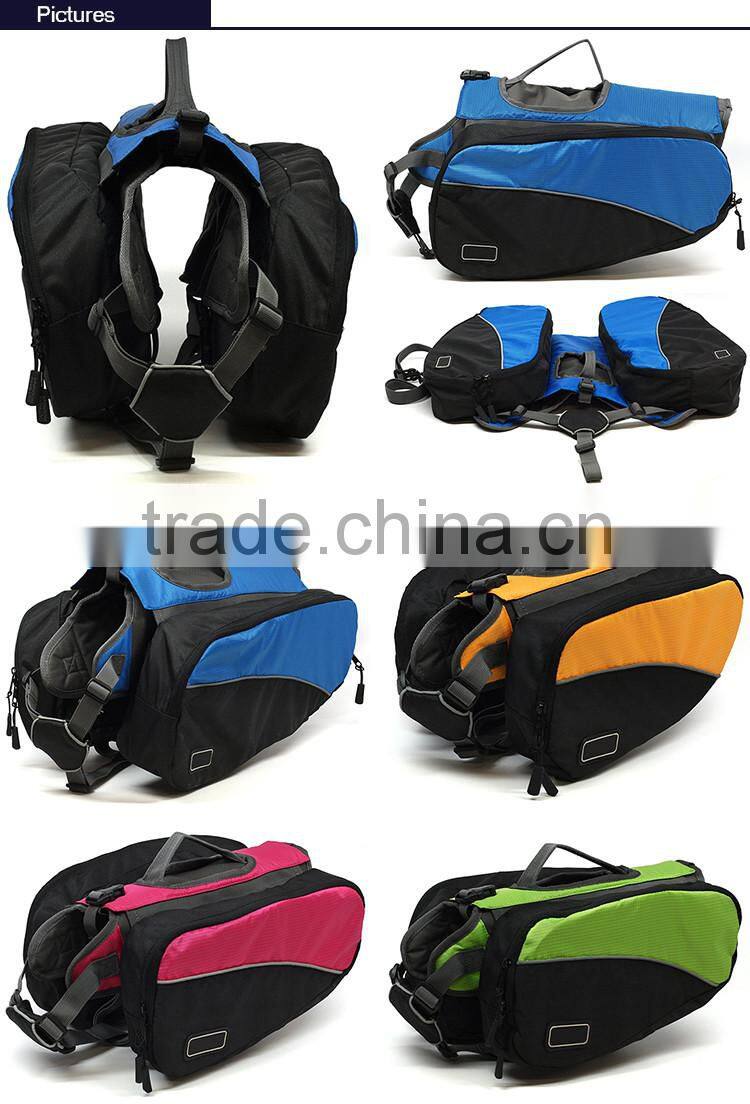 Removable Nylon Saddlebag style dog Carrier backpack