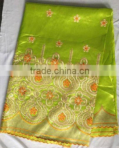 African george wrapper raw silk george fabric for dress in stock