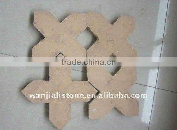 Beige Color Hexagon Terracotta floor tiles