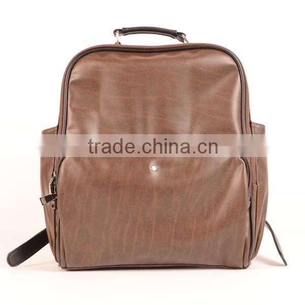 2016 New Design Factory Wholesale Cheap PU Backpack Bag