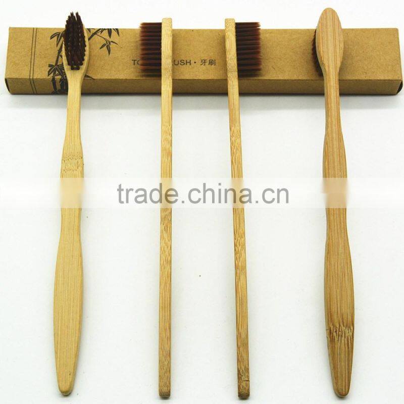 Manufacturers wholesale 2016 new bamboo toothbrush e12 Manual toothbrush Bamboo charcoal toothbrush